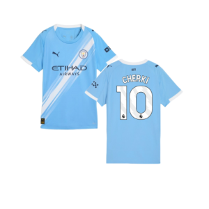 2025-2026 Man City Home Shirt (Womens) (Cherki 10)