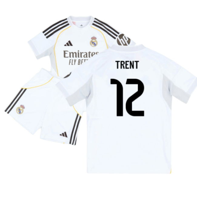 2025-2026 Real Madrid Home Youth Kit (Trent 12)