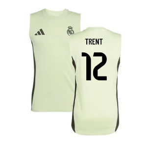 2025-2026 Real Madrid Sleeveless Training Jersey (Almost Lime) (Trent 12)