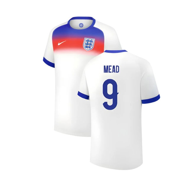 2025 England Womens Team Home Shirt (Kids) (MEAD 9)