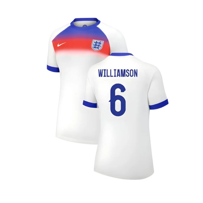 2025 England Womens Team Home Shirt (Ladies) (WILLIAMSON 6)