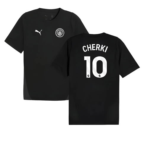 2025-2026 Man City Training Jersey (Black) (Cherki 10)
