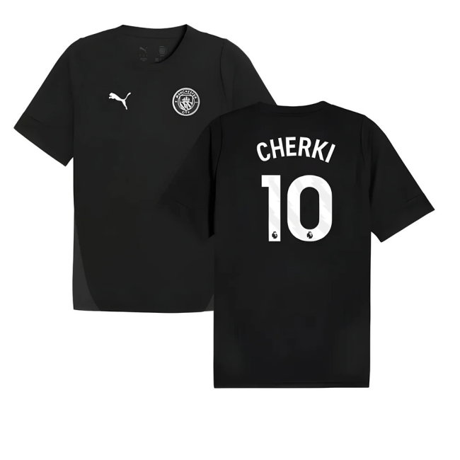 2025-2026 Man City Training Jersey (Black) (Cherki 10)