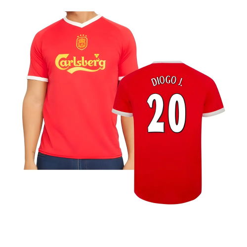 2001-2003 Liverpool Retro Euro Home Shirt (Diogo J. 20)