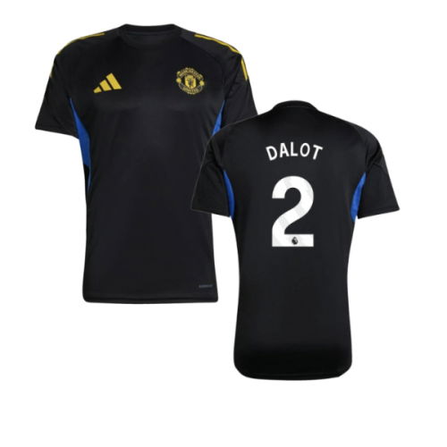 2025-2026 Man Utd EU Training Jersey (Black) (Dalot 2)