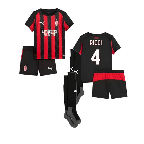 2025-2026 AC Milan Home Mini Kit (Ricci 4)