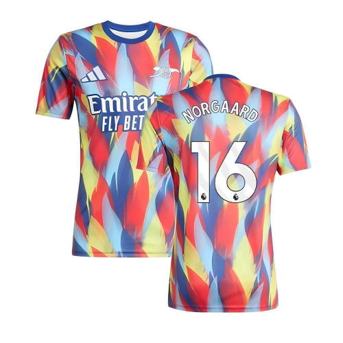 2025-2026 Arsenal Pre-Match Shirt (Victory Blue) (Norgaard 16)