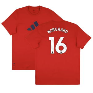 2025-2026 Arsenal Season Graphic Tee (Scarlet) (Norgaard 16)