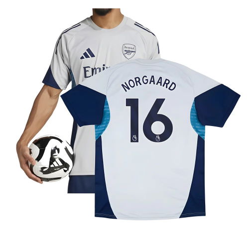 2025-2026 Arsenal Training Shirt (Grey Two) (Norgaard 16)