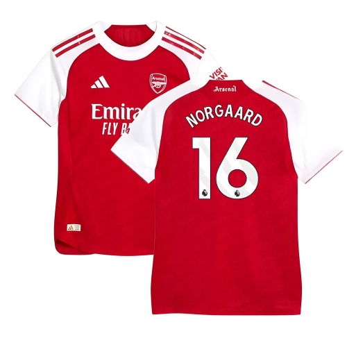 2025-2026 Arsenal Authentic Home Shirt (Womens) (Norgaard 16)