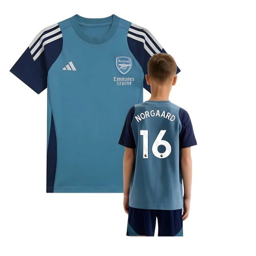 2025-2026 Arsenal Training Tee (Blanch Blue) - Kids (Norgaard 16)