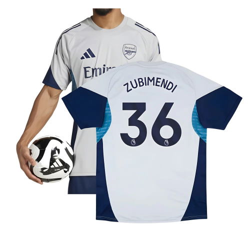 2025-2026 Arsenal Training Shirt (Grey Two) (Zubimendi 36)