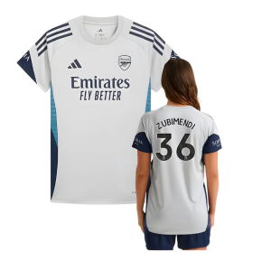 2025-2026 Arsenal Training Shirt (Grey Two) - Womens (Zubimendi 36)