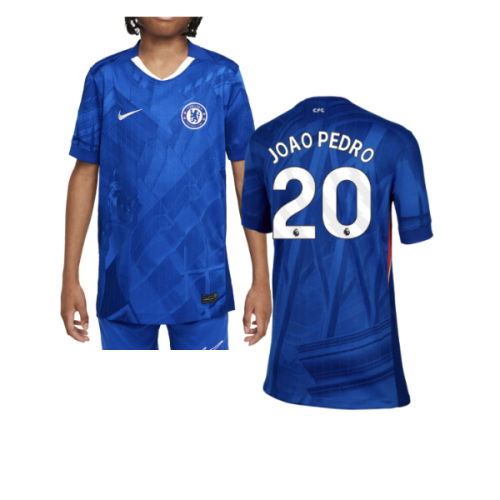 2025-2026 Chelsea Home Shirt (Kids) (Joao Pedro 20)