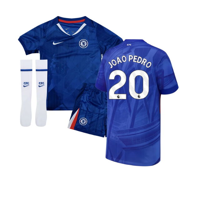 2025-2026 Chelsea Home Little Boys Mini Kit (Joao Pedro 20)