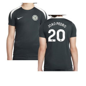 2025-2026 Chelsea Strike Training Shirt (Green) - Kids (Joao Pedro 20)