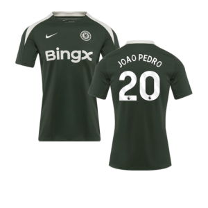 2025-2026 Chelsea Dri-Fit Strike Training Shirt (Green) (Joao Pedro 20)