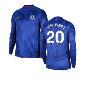 2025-2026 Chelsea Home Long Sleeve Shirt (Joao Pedro 20)