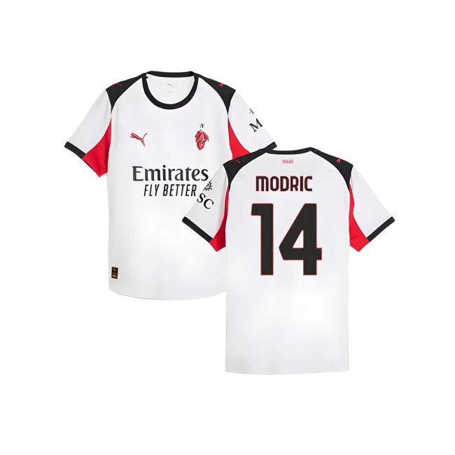 2025-2026 AC Milan Authentic Away Shirt (Modric 14)