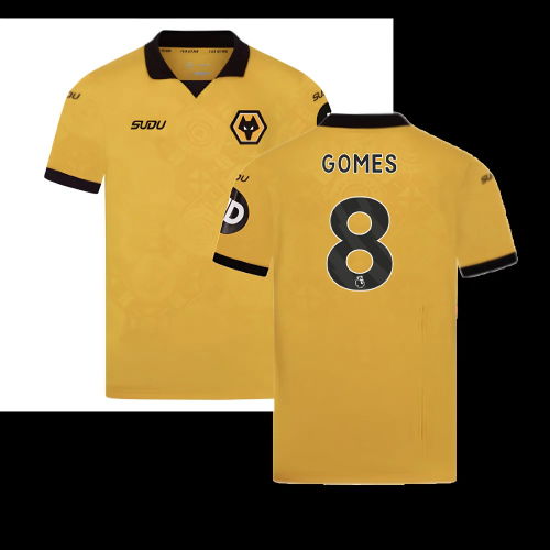 2025-2026 Wolves Home Shirt (Kids) (Gomes 8)