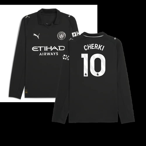 2025-2026 Man City Long Sleeve Away Shirt (Cherki 10) 2025-2026 Man City Long Sleeve Away Shirt (Cherki 10)