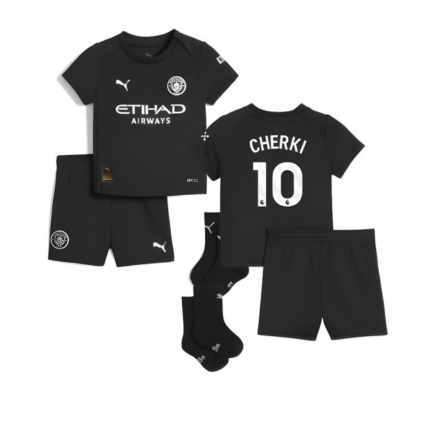 2025-2026 Man City Away Baby Kit (Cherki 10)