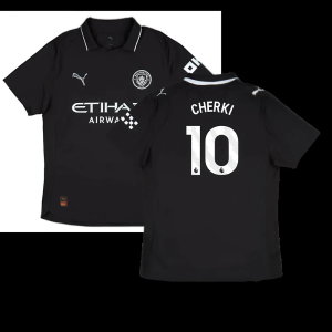 2025-2026 Man City Authentic Away Shirt (Cherki 10)
