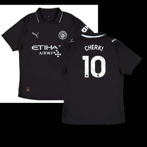 2025-2026 Man City Authentic Away Shirt (Cherki 10)