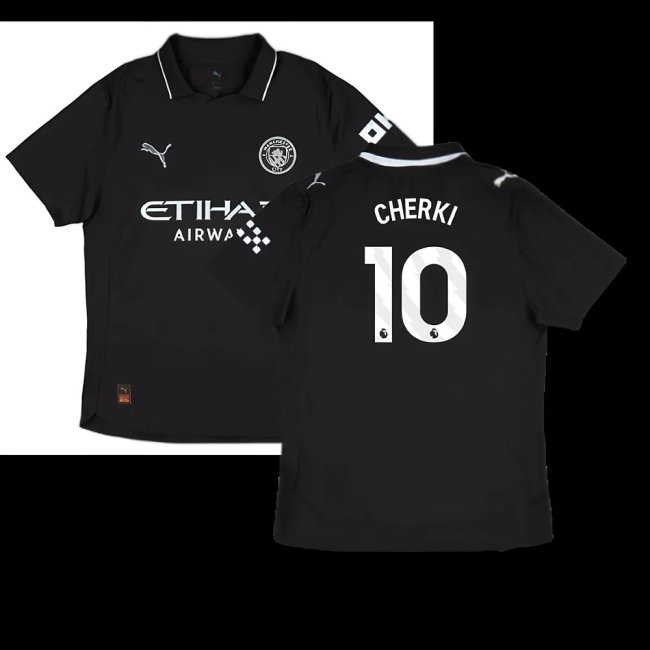 2025-2026 Man City Authentic Away Shirt (Cherki 10)