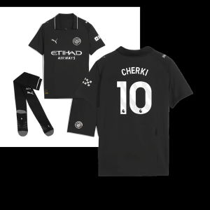 2025-2026 Man City Away Mini Kit (Cherki 10)