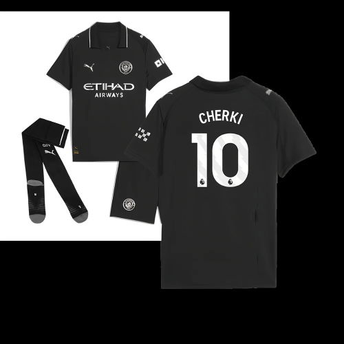 2025-2026 Man City Away Mini Kit (Cherki 10)