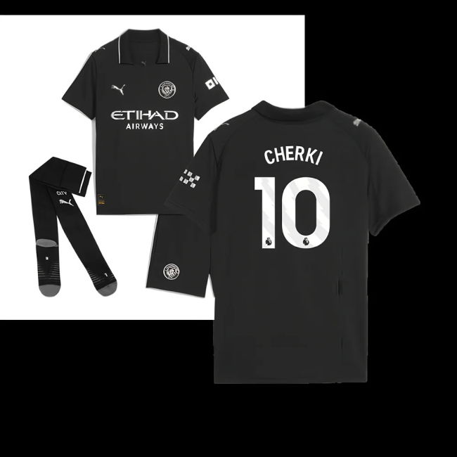 2025-2026 Man City Away Mini Kit (Cherki 10)