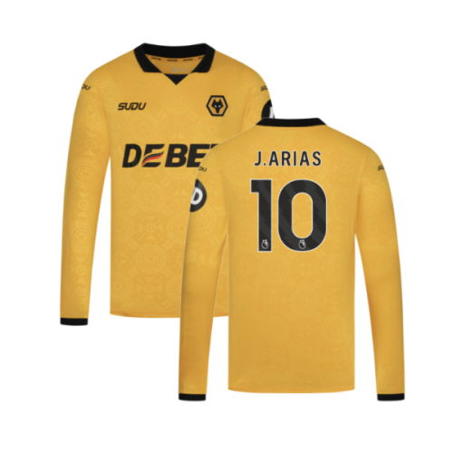 2025-2026 Wolves Long Sleeve Home Shirt (J.Arias 10)
