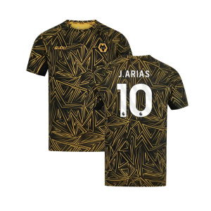 2025-2026 Wolves Home Pre-Match Shirt (Black) (J.Arias 10)