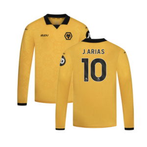 2025-2026 Wolves Long Sleeve Home Shirt - Kids (J.Arias 10)