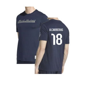 2025-2026 Real Madrid US Tee (Navy) (A.Carreras 18)