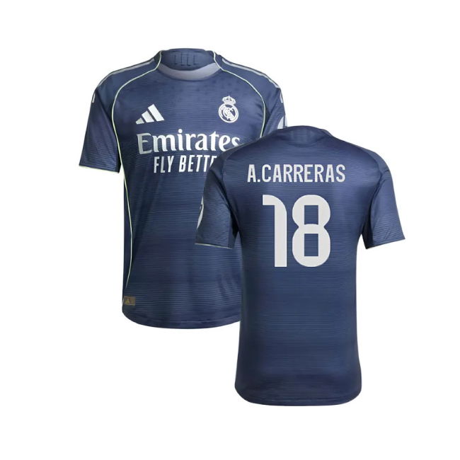 2025-2026 Real Madrid Authentic Away Shirt (A.Carreras 18)