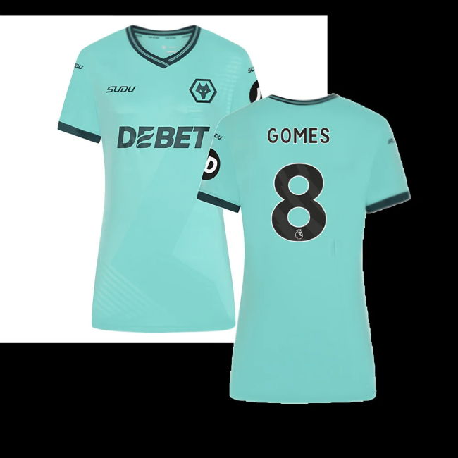 2025-2026 Wolves Away Shirt (Womens) (Gomes 8)