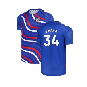 2025-2026 Sunderland Away Pre-Match Jersey (Blue) (Xhaka 34)