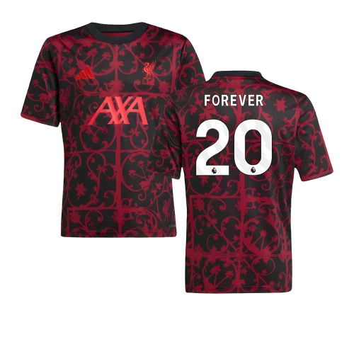 2025-2026 Liverpool Pre-Match Shirt (Black) - Kids (Forever 20)