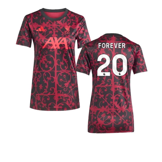 2025-2026 Liverpool Pre-Match Shirt (Black) - Womens (Forever 20)