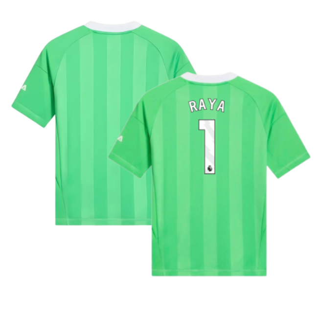 2025-2026 Arsenal Third Goalkeeper Shirt (Green) - Kids (Raya 1)