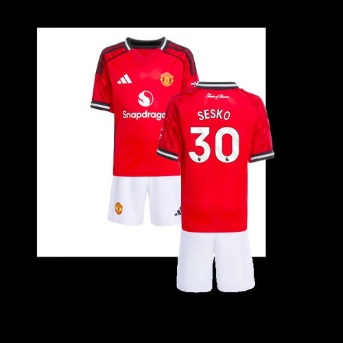 2025-2026 Man Utd Home Mini Kit (Sesko 30)