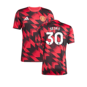 2025-2026 Man Utd Pre-Match Shirt (Red) (Sesko 30)