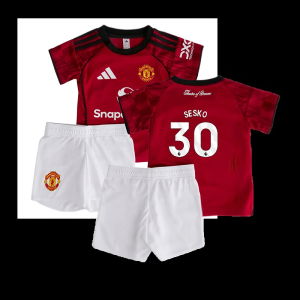 2025-2026 Man Utd Home Baby Kit (Sesko 30)
