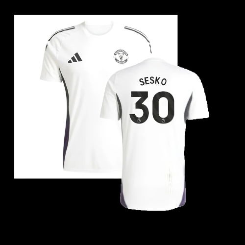 2025-2026 Man Utd Training Jersey (White) (Sesko 30)