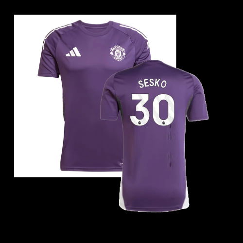 2025-2026 Man Utd Training Jersey (Aurora Plum) (Sesko 30)