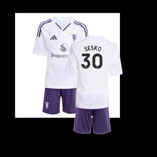 2025-2026 Man Utd Away Mini Kit (Sesko 30)