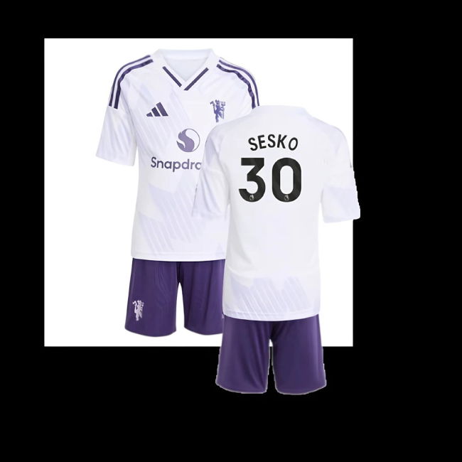2025-2026 Man Utd Away Mini Kit (Sesko 30)