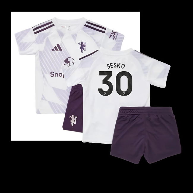 2025-2026 Man Utd Away Baby Kit (Sesko 30)